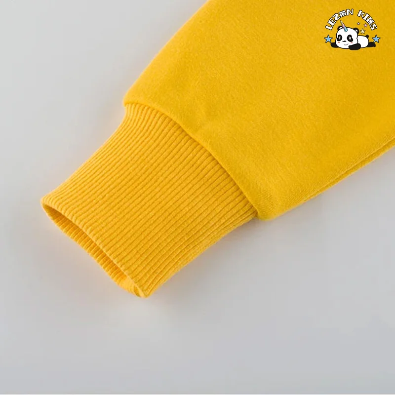 LEZONKIDS - OEM Customizable Spring Autumn Boys Clothing Set Long Sleeve Fleece Boys Clothing Set Baby Boy Clothes